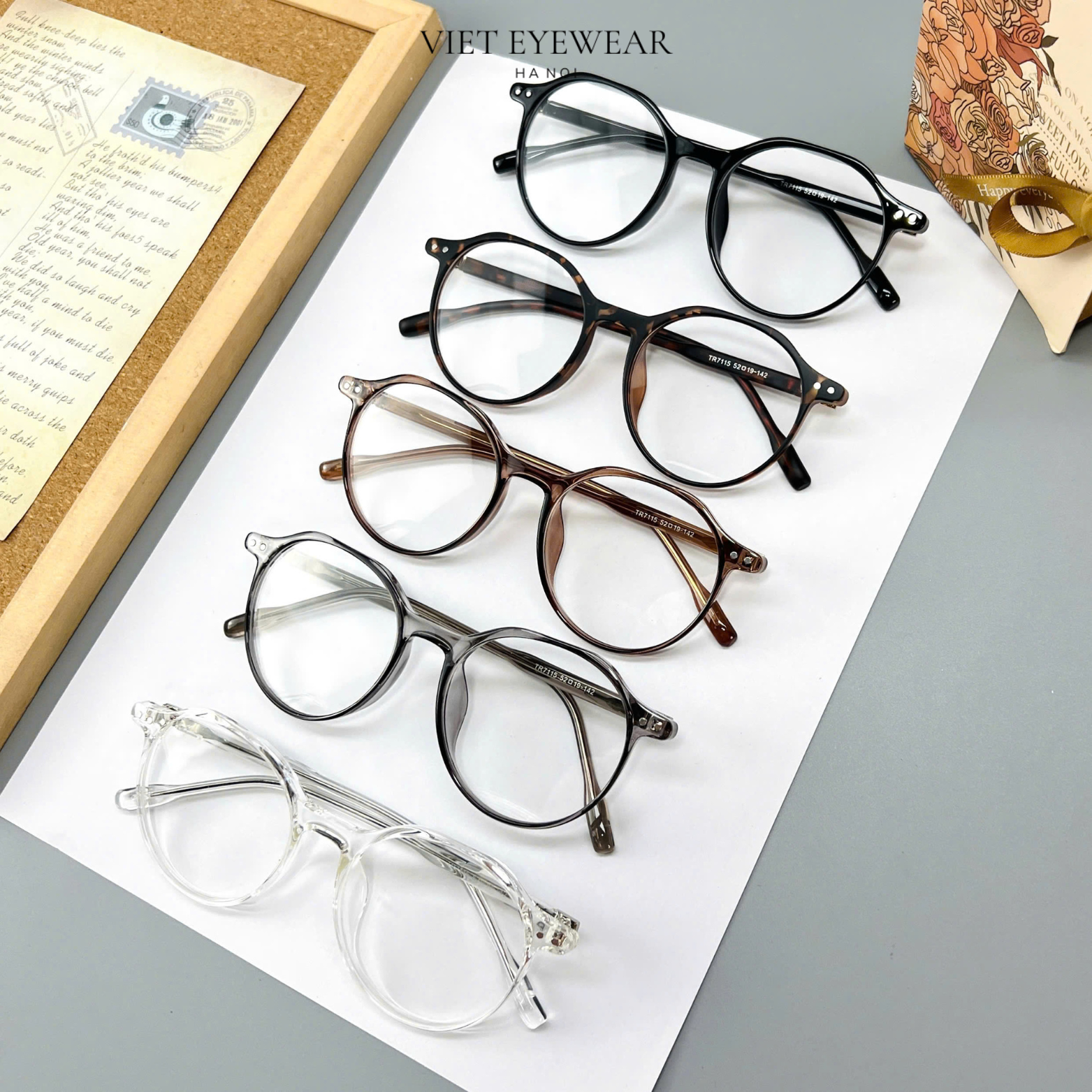 VIET EYEWEAR 7115 Braun mit schwarzen Flecken